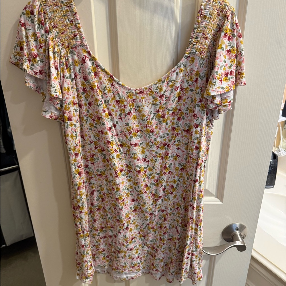 Torrid Multicolor Floral Blouse